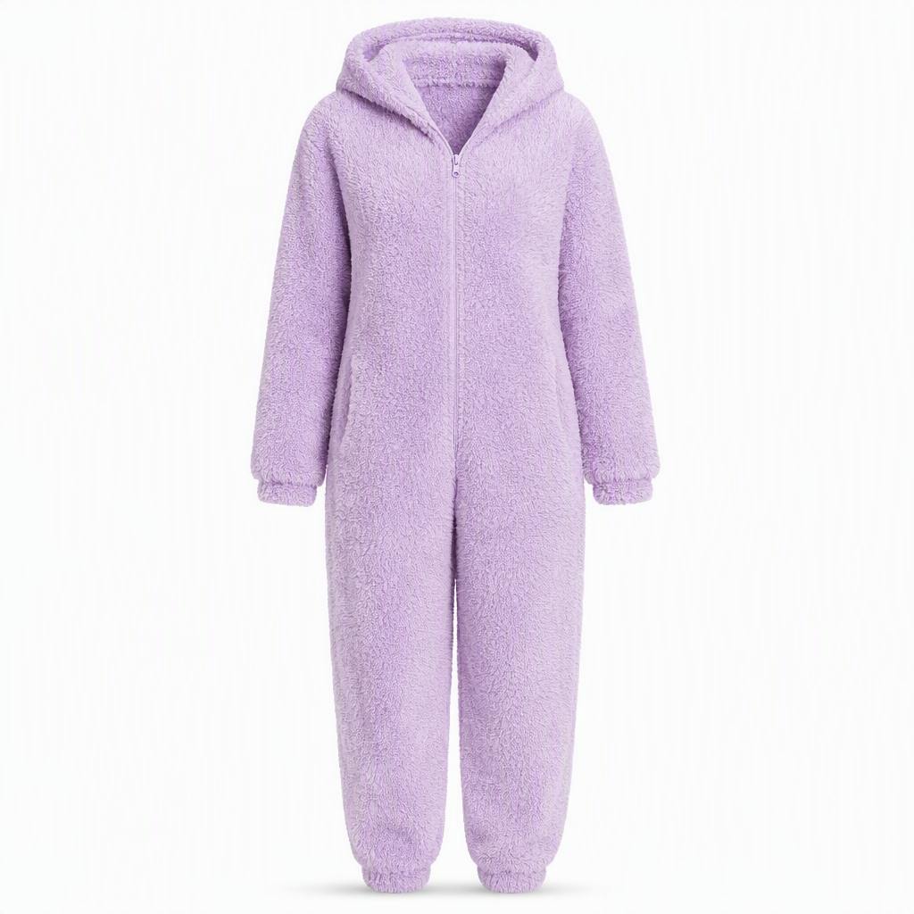 Women's Winter Warm Hooded Onesie Pajamas Jumpsuit