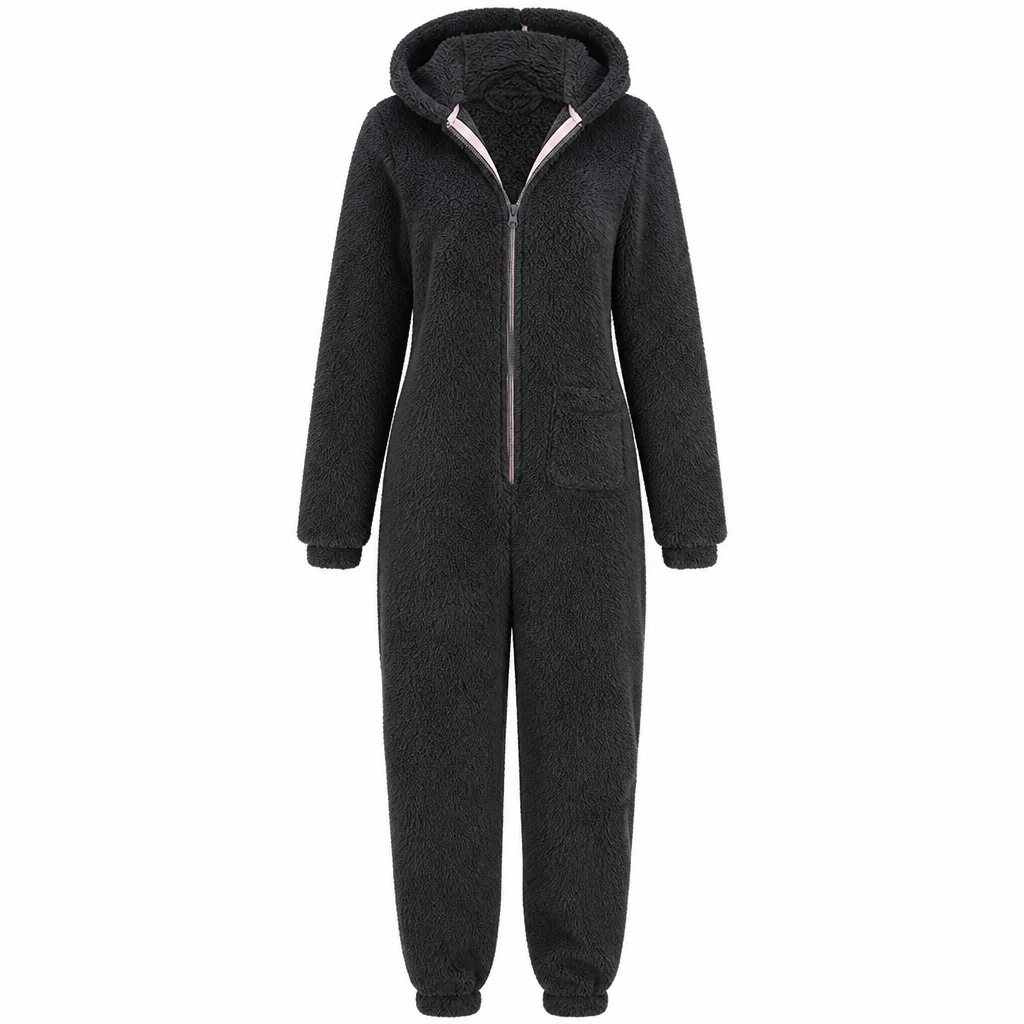Women's Winter Warm Hooded Onesie Pajamas Jumpsuit