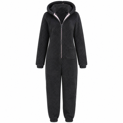 Women's Winter Warm Hooded Onesie Pajamas Jumpsuit