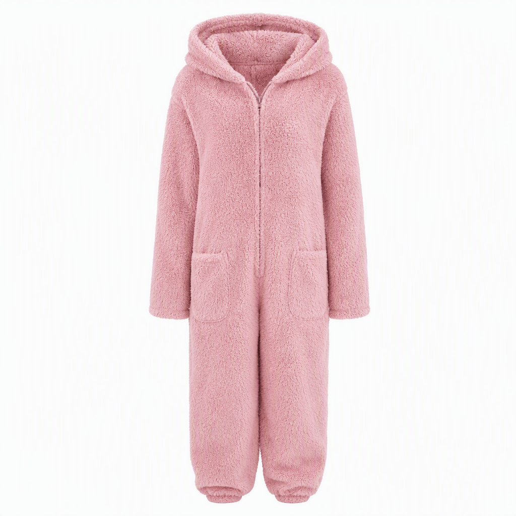 Women's Winter Warm Hooded Onesie Pajamas Jumpsuit