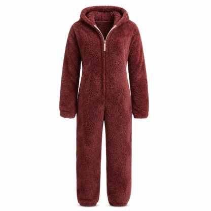 Women's Winter Warm Hooded Onesie Pajamas Jumpsuit