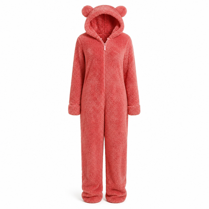 Women's Winter Warm Hooded Onesie Pajamas Jumpsuit