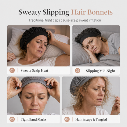 ⌛Limited-Time Offer-Elastic Breathable Wide Band Mesh Hair Net Cap Hollow Out Hair Cover