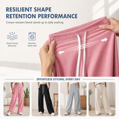 Women's Casual Loose Wide-Leg Sweatpants