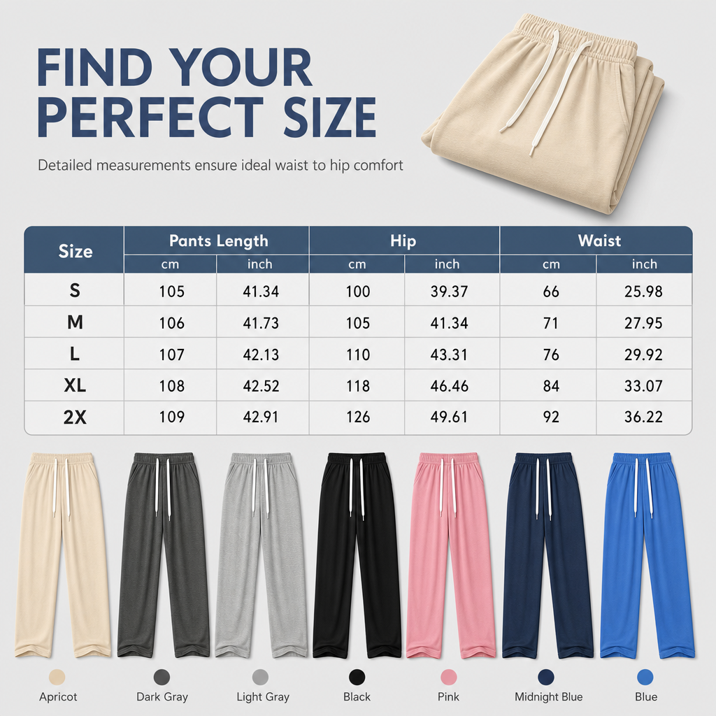 Women's Casual Loose Wide-Leg Sweatpants