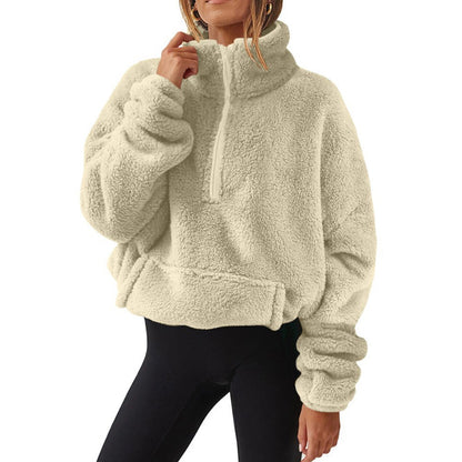 Women's Warm Cozy Half Zip Sweatshirt