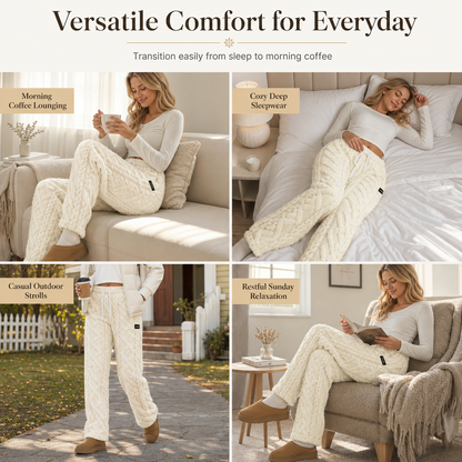 🎉Winter Sale-50% OFF☁️Women's Casual Warm Flannel Lined Lounge Pants