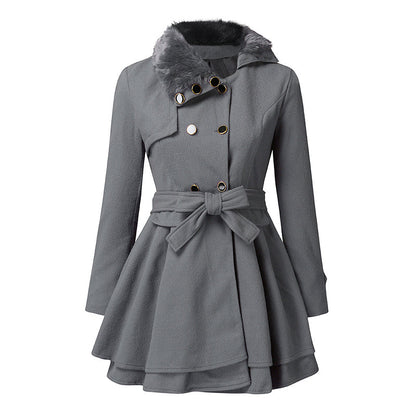 Women's Elegant Double Breasted Overcoat