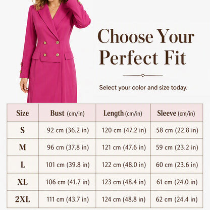 ✨New Arrivals & Special Offers-Women's Double-Breasted Blazer Dress