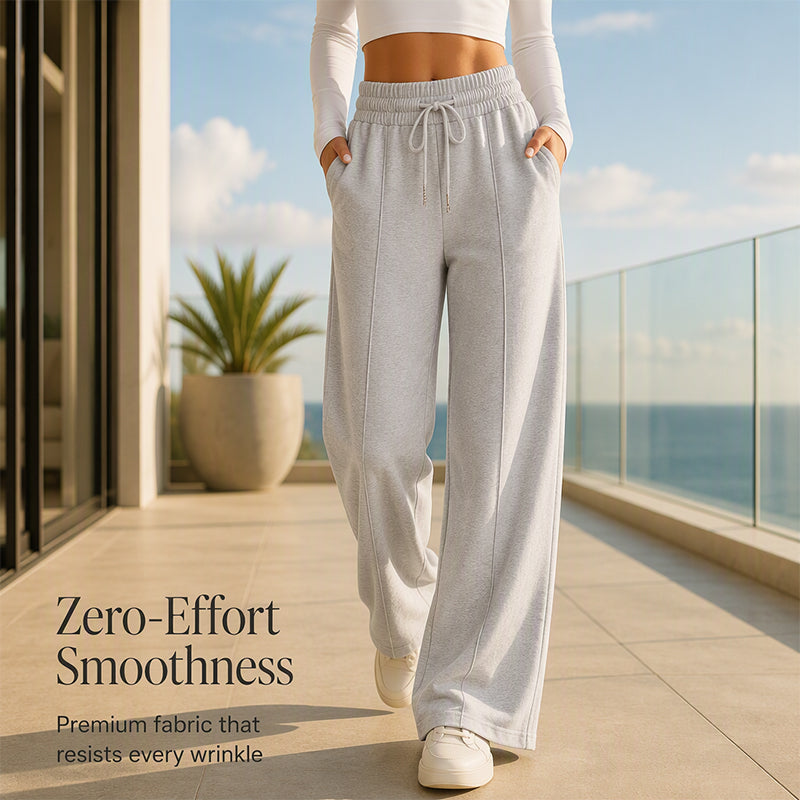 🍂LAST DAY SALE 60% OFF👍✨Women's Casual Wide-Leg Pants with Drawstring Elastic
