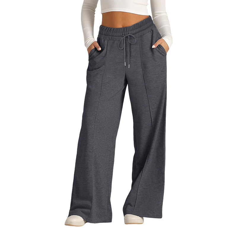 🍂LAST DAY SALE 60% OFF👍✨Women's Casual Wide-Leg Pants with Drawstring Elastic