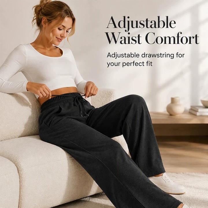 🍂LAST DAY SALE 60% OFF👍✨Women's Casual Wide-Leg Pants with Drawstring Elastic