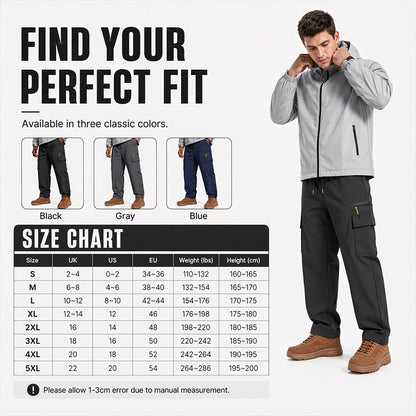 🧥 Built for Cold Days | Men’s Windproof Thermal Outdoor Pants