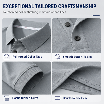 Long Sleeve Collared Tee – Smart Casual, Everyday Comfort