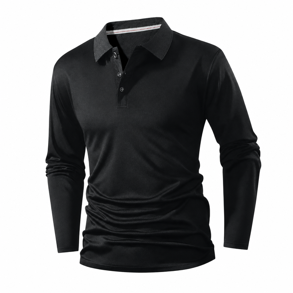 Long Sleeve Collared Tee – Smart Casual, Everyday Comfort