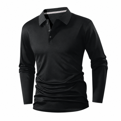 Long Sleeve Collared Tee – Smart Casual, Everyday Comfort