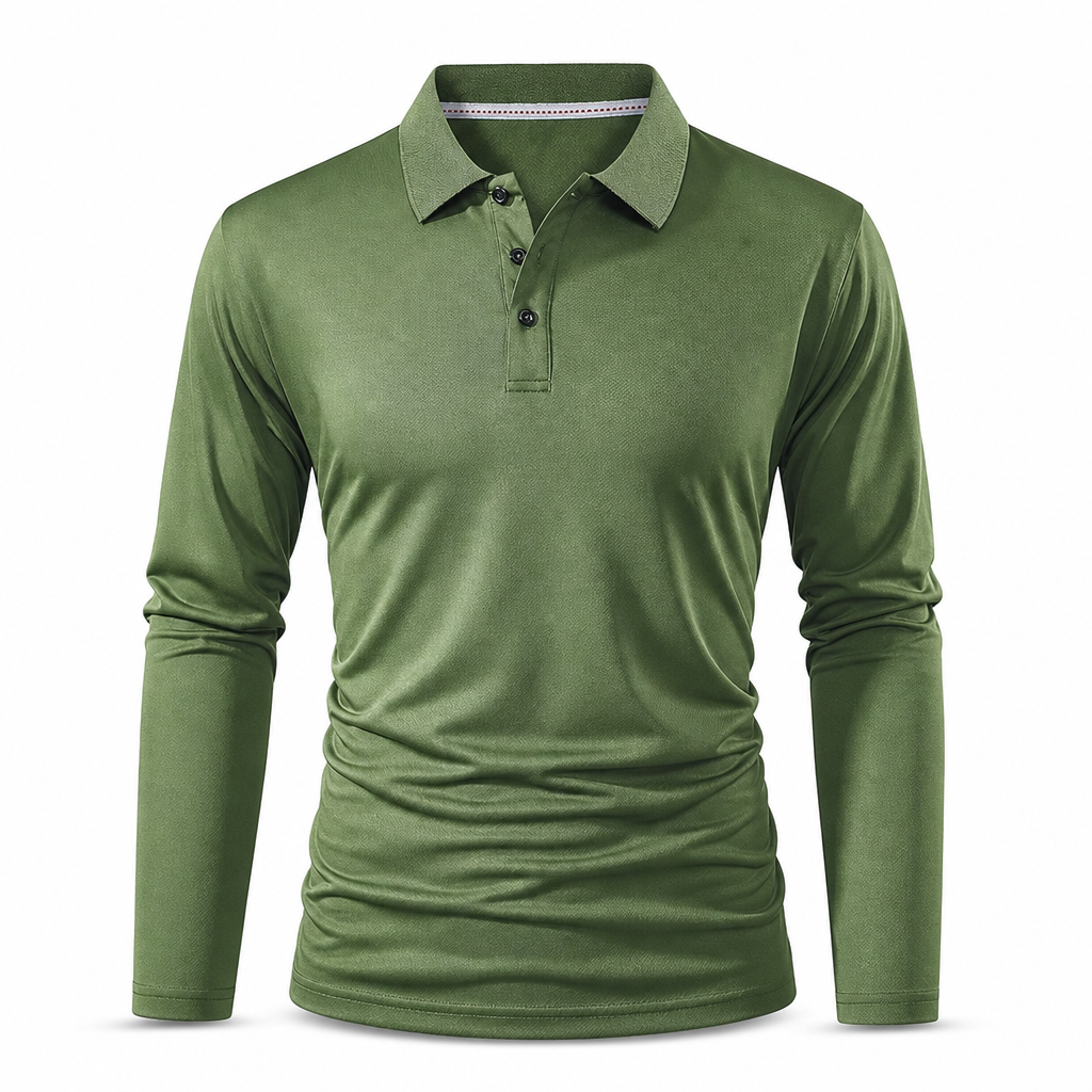 Long Sleeve Collared Tee – Smart Casual, Everyday Comfort