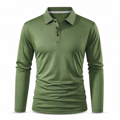 Long Sleeve Collared Tee – Smart Casual, Everyday Comfort