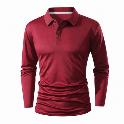 Long Sleeve Collared Tee – Smart Casual, Everyday Comfort