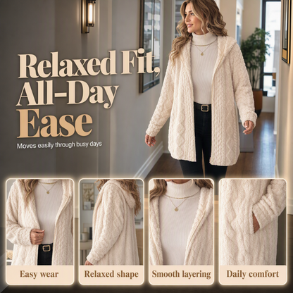 🎁2026 New Arrivals💥Last Day Sale 50% Off💃 Women’s Casual Plush Hooded Jacket-Q