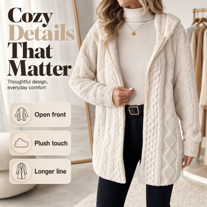 🎁2026 New Arrivals💥Last Day Sale 50% Off💃 Women’s Casual Plush Hooded Jacket-Q