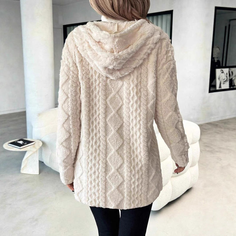🎁2026 New Arrivals💥Last Day Sale 50% Off💃 Women’s Casual Plush Hooded Jacket-Q