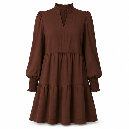 ✨Women's V-Neck Tiered Ruffle Mini Dress – Flirty, Flattering, Effortless Summer Style