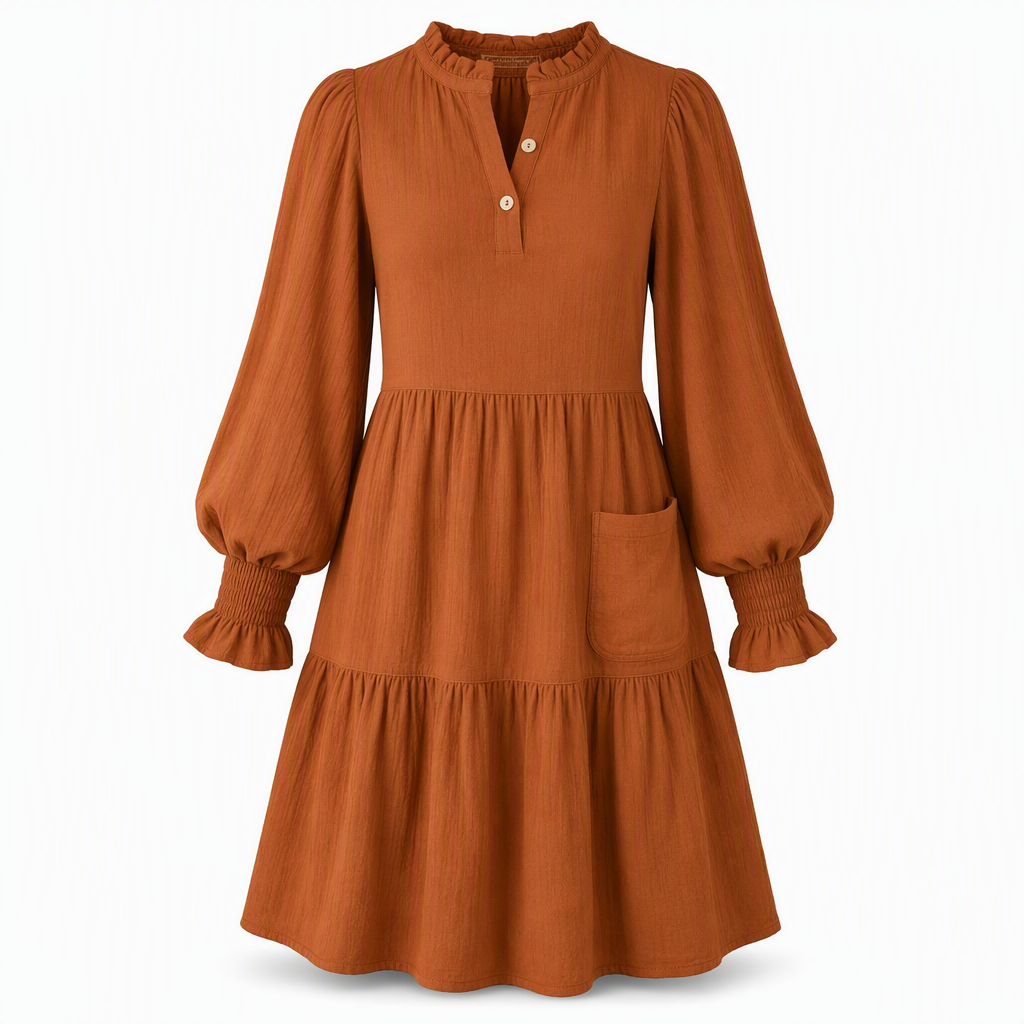 ✨Women's V-Neck Tiered Ruffle Mini Dress – Flirty, Flattering, Effortless Summer Style