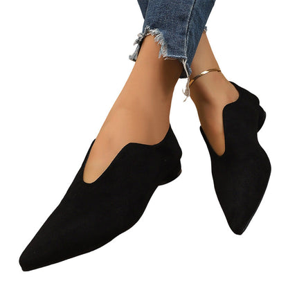 Women's Chic Pointed Toe V-Cut Flat Shoes