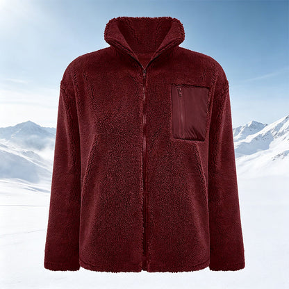 🔥 50% OFF | Women's Teddy Fleece Zip-Up Jacket – Soft, Warm & Relaxed Fit