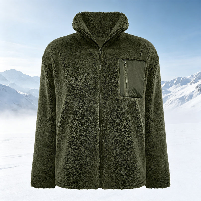 🔥 50% OFF | Women's Teddy Fleece Zip-Up Jacket – Soft, Warm & Relaxed Fit