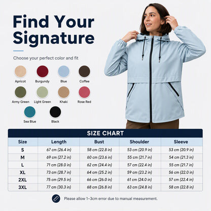 Women's Outdoor Windproof Hooded Jacket – Lightweight, Wind-Resistant, Adventure-Ready Comfort