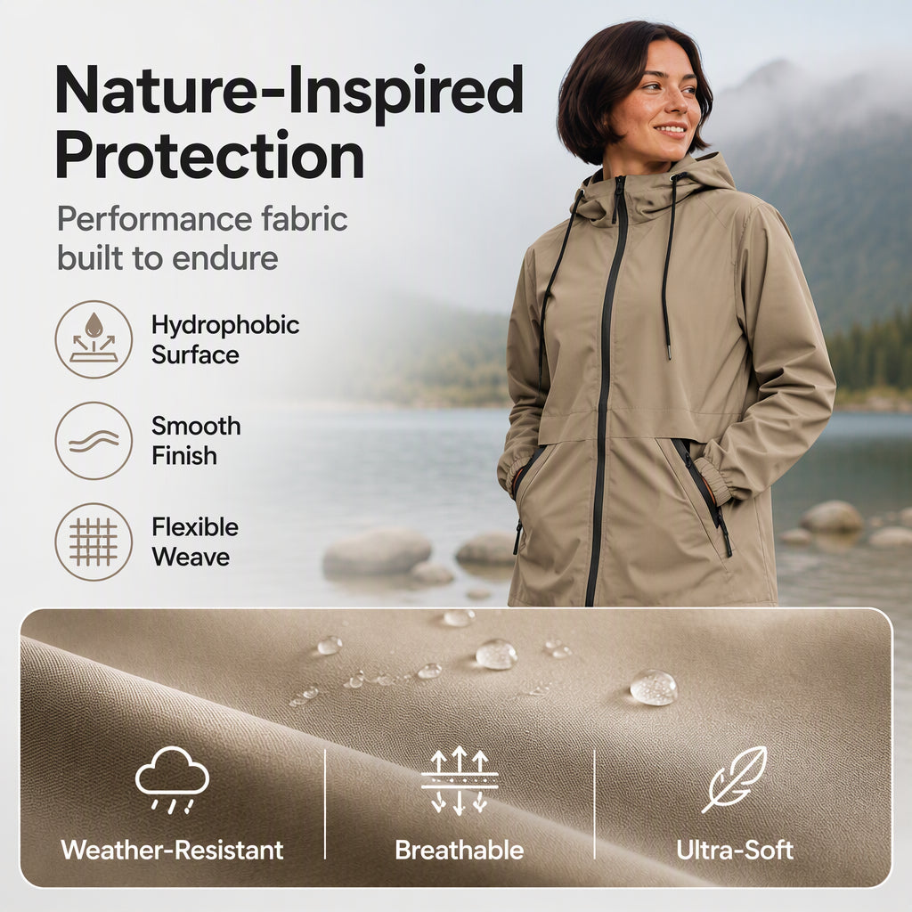 Women's Outdoor Windproof Hooded Jacket – Lightweight, Wind-Resistant, Adventure-Ready Comfort