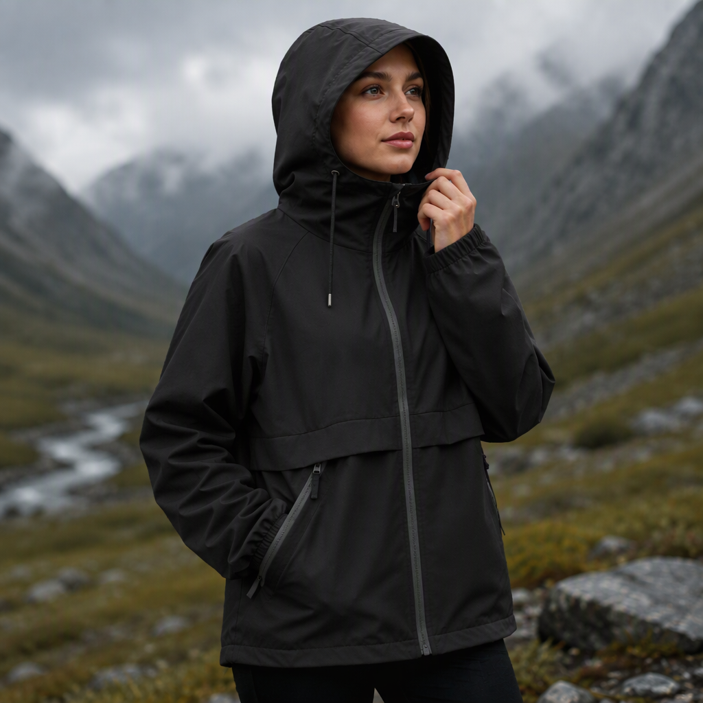 Women's Outdoor Windproof Hooded Jacket – Lightweight, Wind-Resistant, Adventure-Ready Comfort