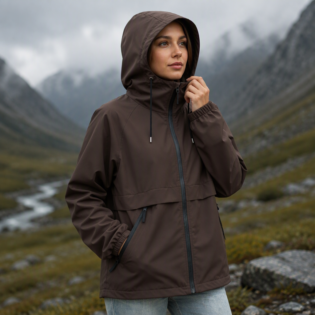 Women's Outdoor Windproof Hooded Jacket – Lightweight, Wind-Resistant, Adventure-Ready Comfort