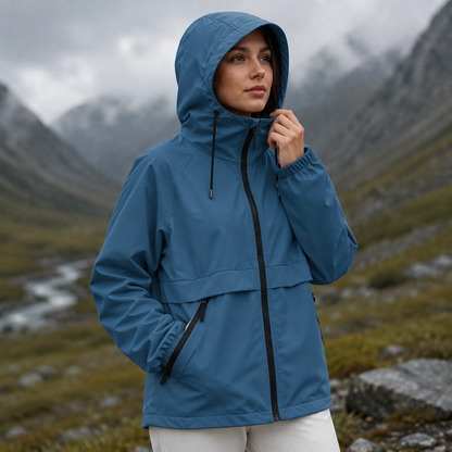 Women's Outdoor Windproof Hooded Jacket – Lightweight, Wind-Resistant, Adventure-Ready Comfort