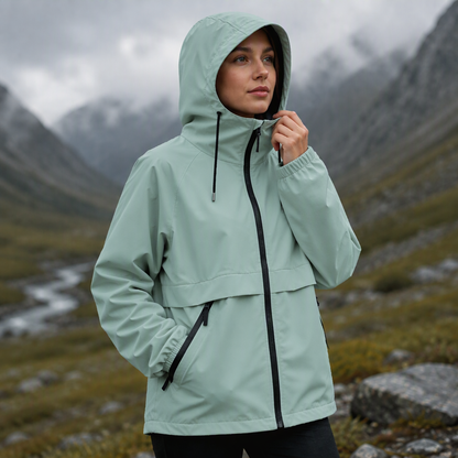 Women's Outdoor Windproof Hooded Jacket – Lightweight, Wind-Resistant, Adventure-Ready Comfort