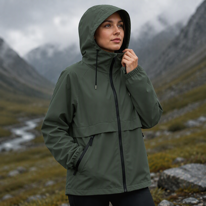 Women's Outdoor Windproof Hooded Jacket – Lightweight, Wind-Resistant, Adventure-Ready Comfort