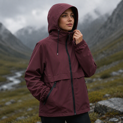 Women's Outdoor Windproof Hooded Jacket – Lightweight, Wind-Resistant, Adventure-Ready Comfort