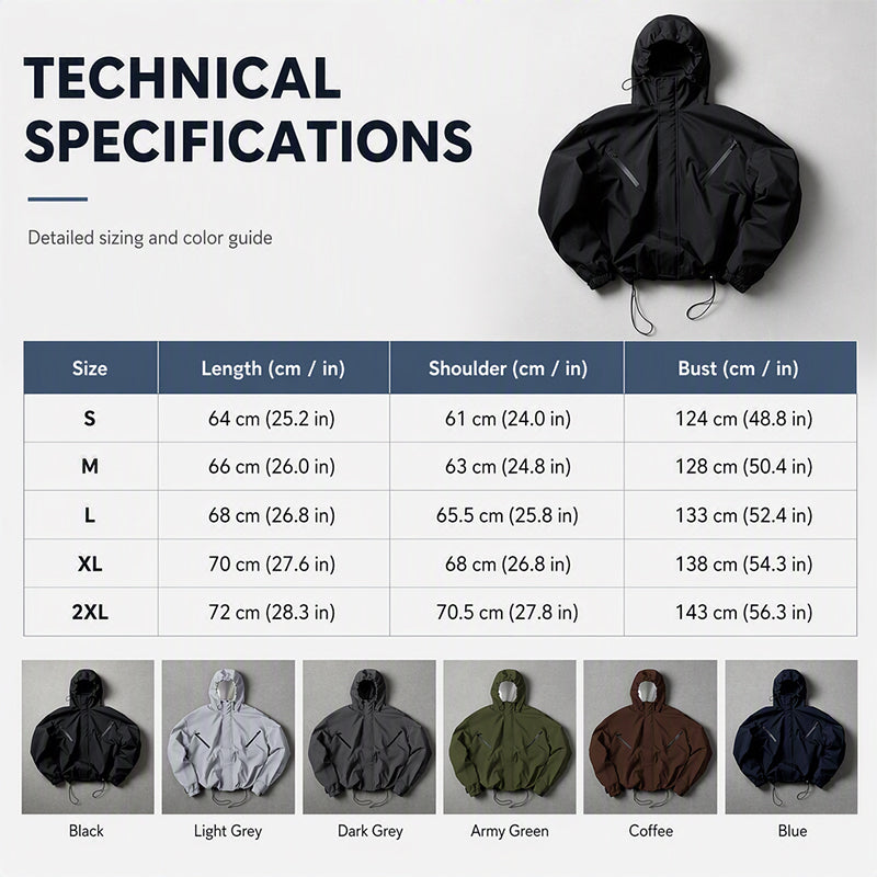 Men's Stylish Windproof Hooded Jacket – Lightweight, Wind-Resistant, Everyday & Outdoor Ready