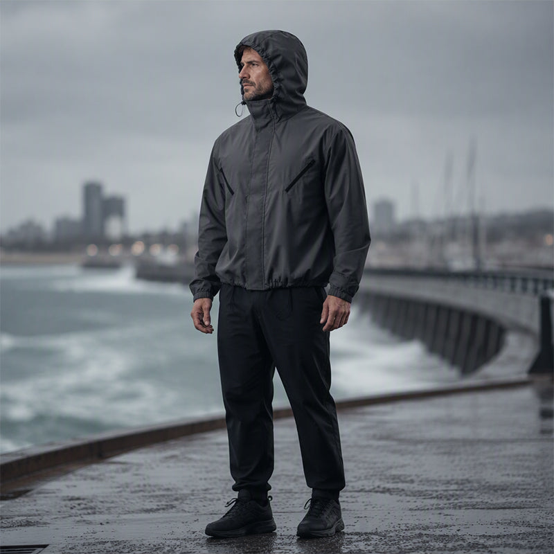 Men's Stylish Windproof Hooded Jacket – Lightweight, Wind-Resistant, Everyday & Outdoor Ready