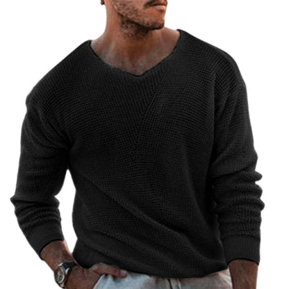 ✨Men's Casual Scoop Neck Knit Top – Soft, Breathable, Relaxed Everyday Style