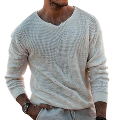 ✨Men's Casual Scoop Neck Knit Top – Soft, Breathable, Relaxed Everyday Style
