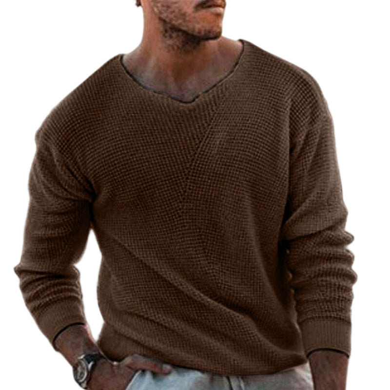 ✨Men's Casual Scoop Neck Knit Top – Soft, Breathable, Relaxed Everyday Style