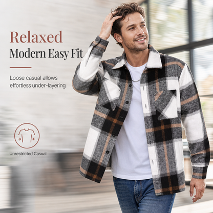 ✨Men's Casual Plaid Flannel Shirt – Soft, Warm, Timeless Everyday Style