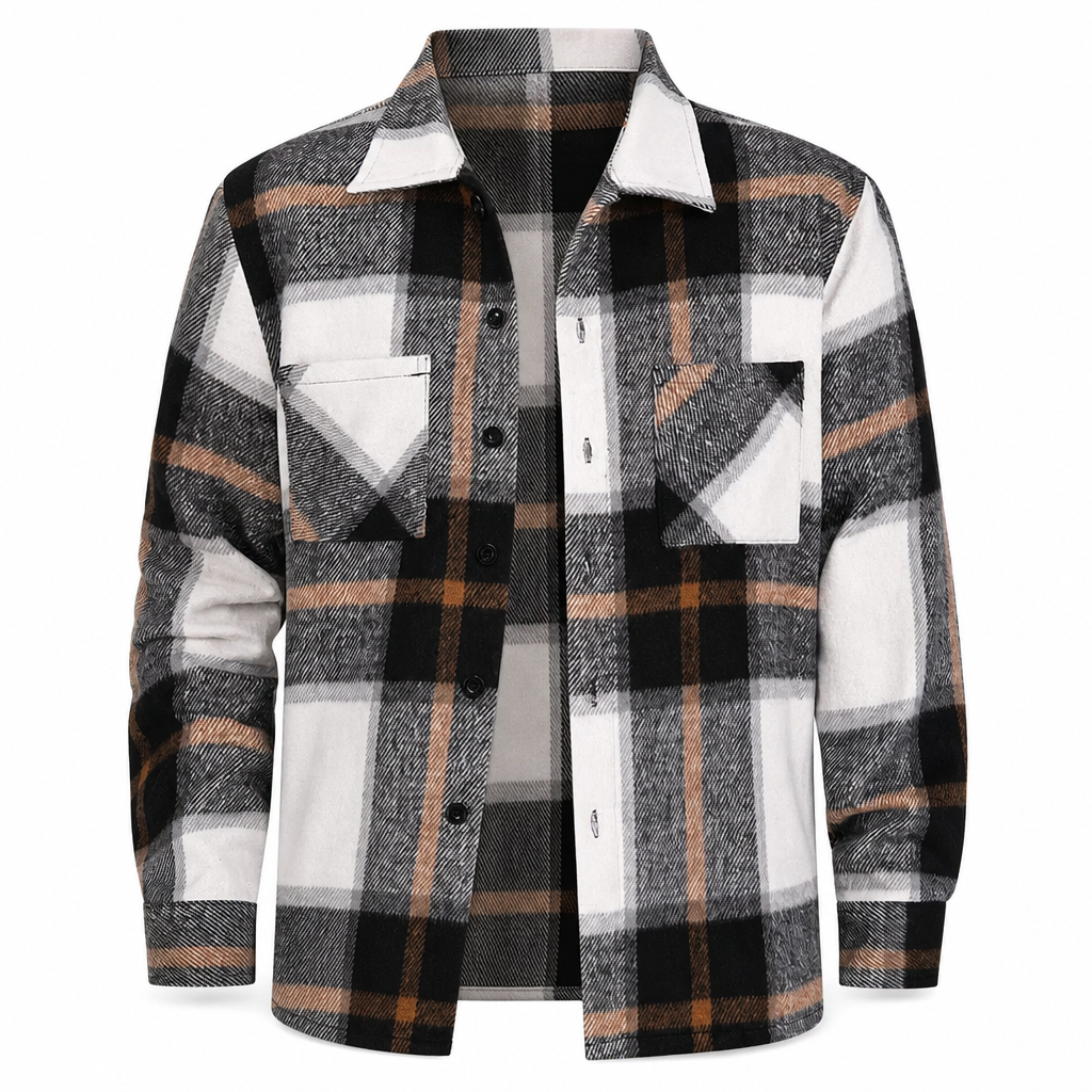 ✨Men's Casual Plaid Flannel Shirt – Soft, Warm, Timeless Everyday Style