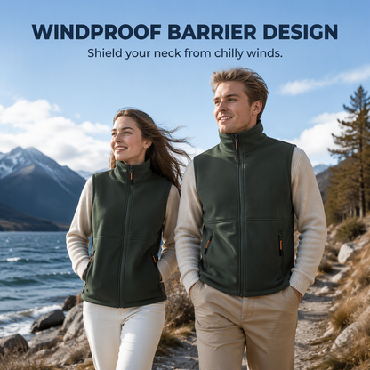 ❄️Unisex Winter Plush-Lined Warm Vest – Cozy, Lightweight, Perfect for Layering in Cold Weather