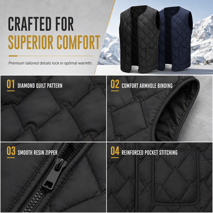 Men's Winter Loose Fit Vest High Street Fashion Minimalist Sleeveless