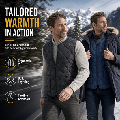 Men's Winter Loose Fit Vest High Street Fashion Minimalist Sleeveless