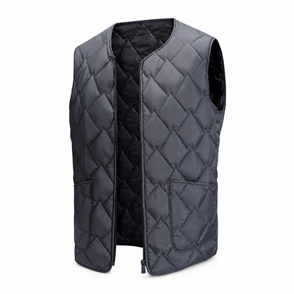 Men's Winter Loose Fit Vest High Street Fashion Minimalist Sleeveless